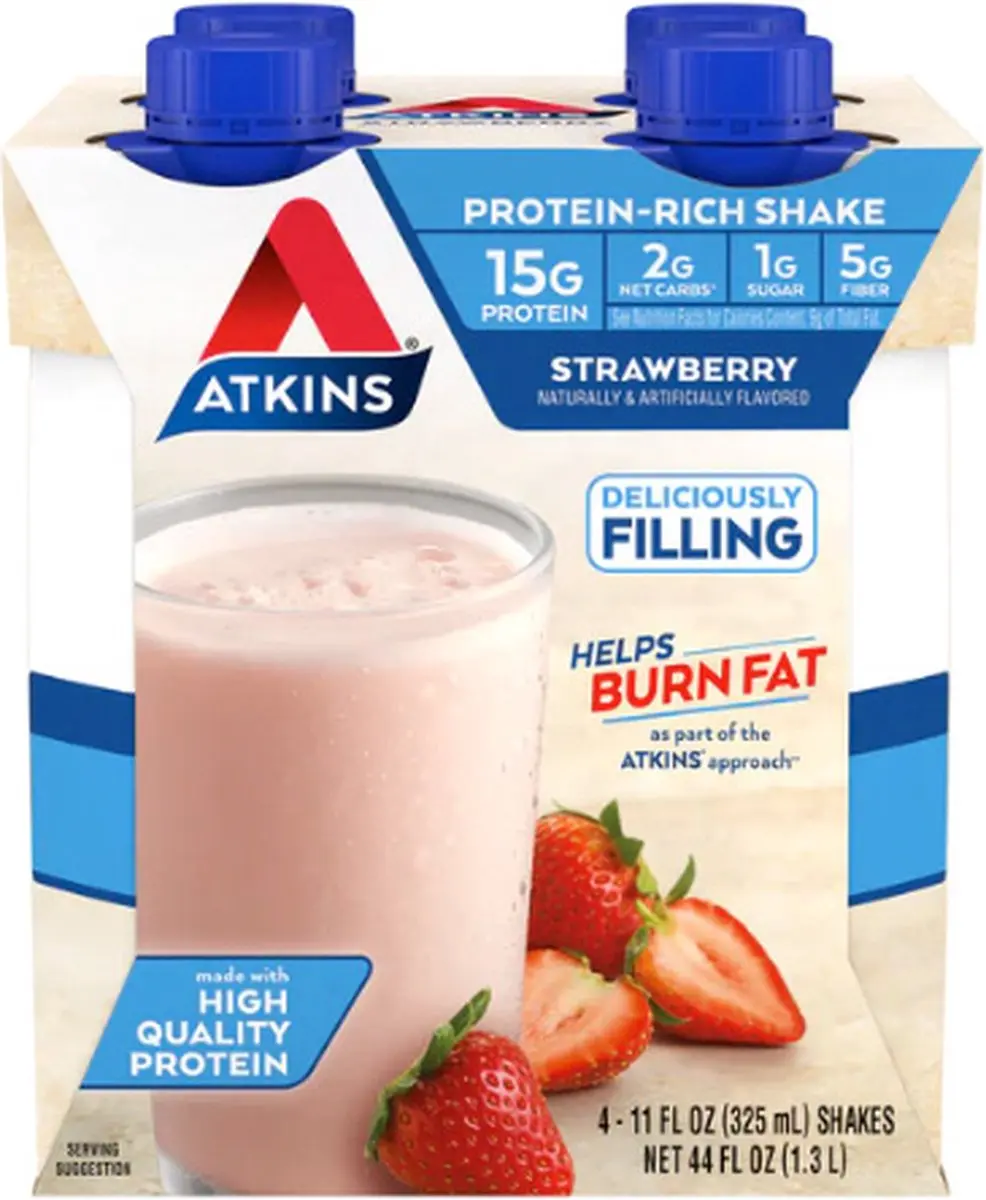 Atkins Protein Shake Aardbei 1.300g