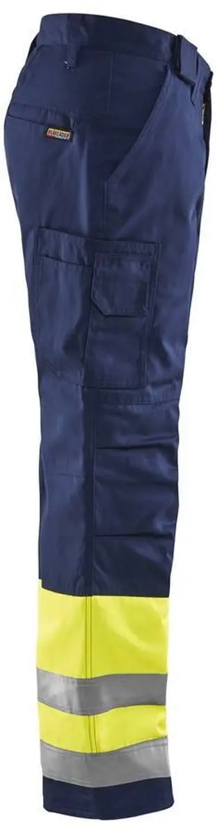 Blåkläder Winterwerkbroek High Vis 1862-1811 - 46 - Geel/Marineblauw