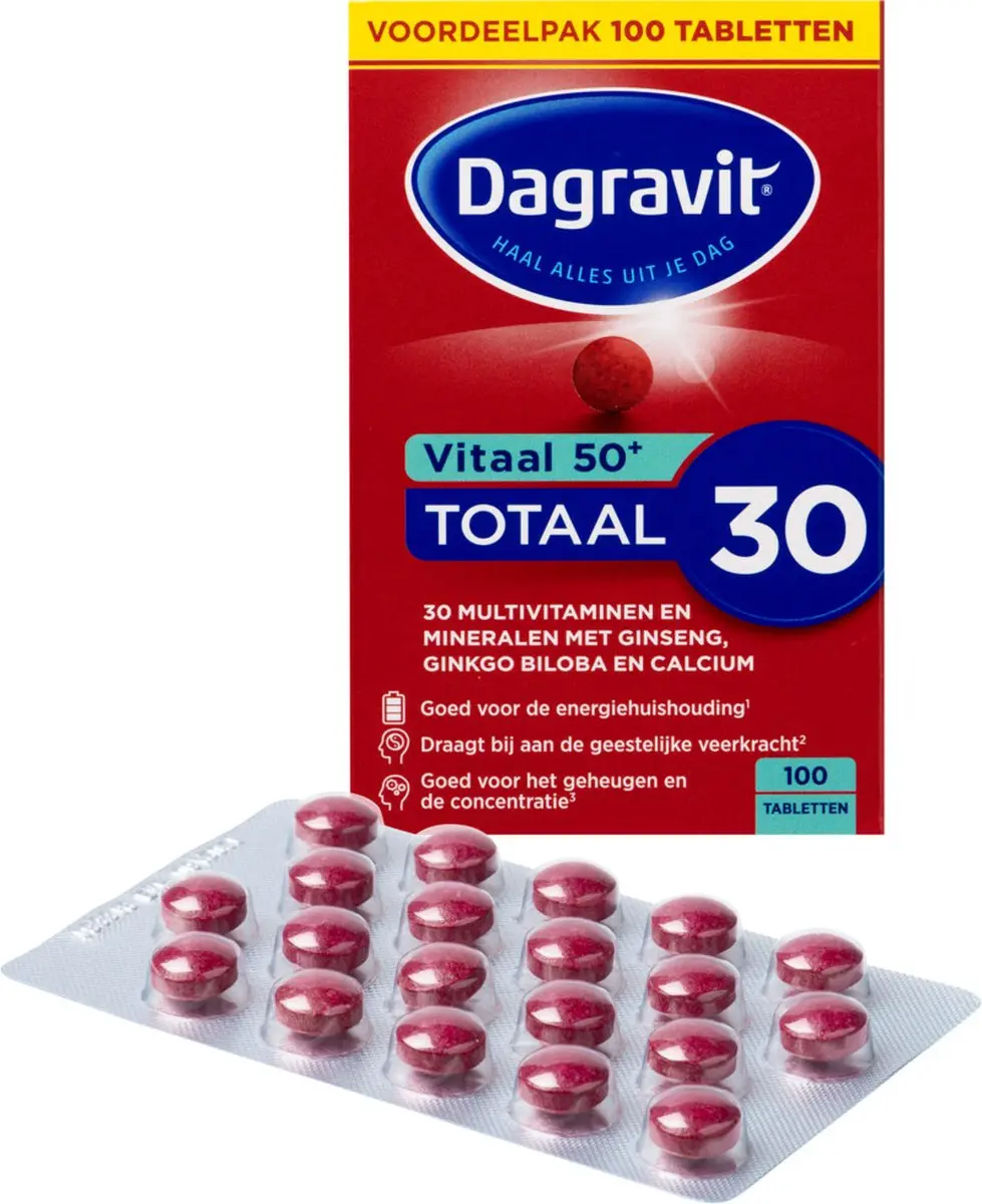 Dagravit Totaal 30 Vitaal 50+ - 200 tabletten