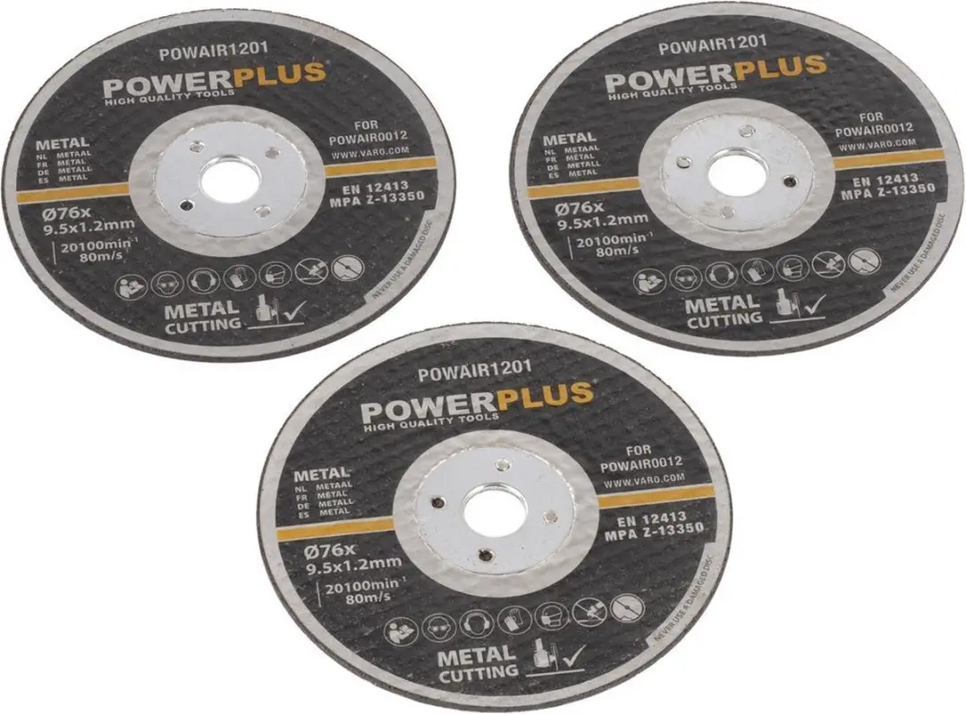 Powerplus POWAIR1201 Snijschijf 85mm - 3 Stuks