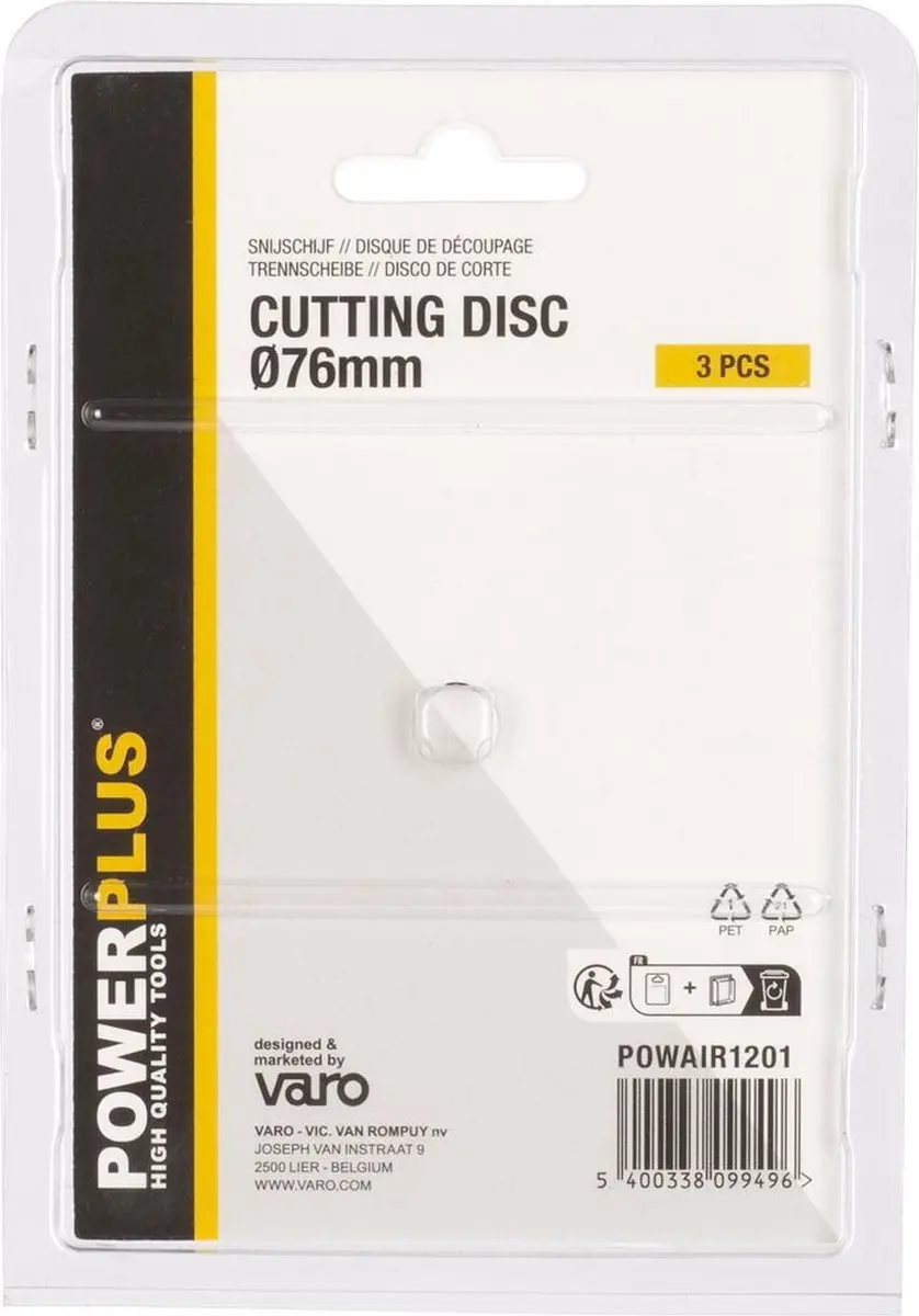 Powerplus POWAIR1201 Snijschijf 85mm - 3 Stuks