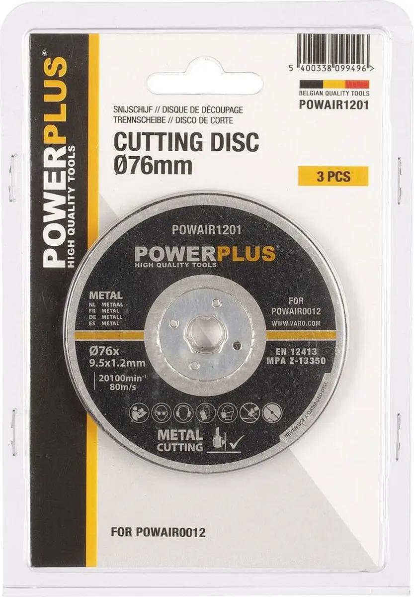Powerplus POWAIR1201 Snijschijf 85mm - 3 Stuks