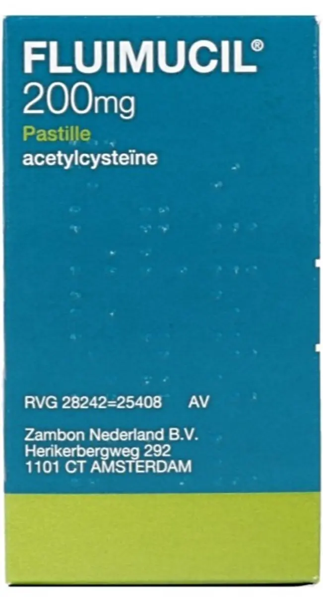 Fluimucil Pastille 200mg Zuigtabletten - 20 Stuks