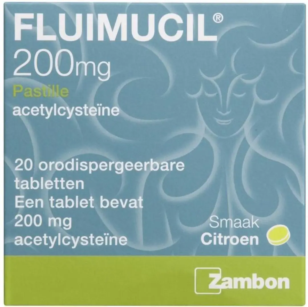 Fluimucil Pastille 200mg Zuigtabletten - 20 Stuks