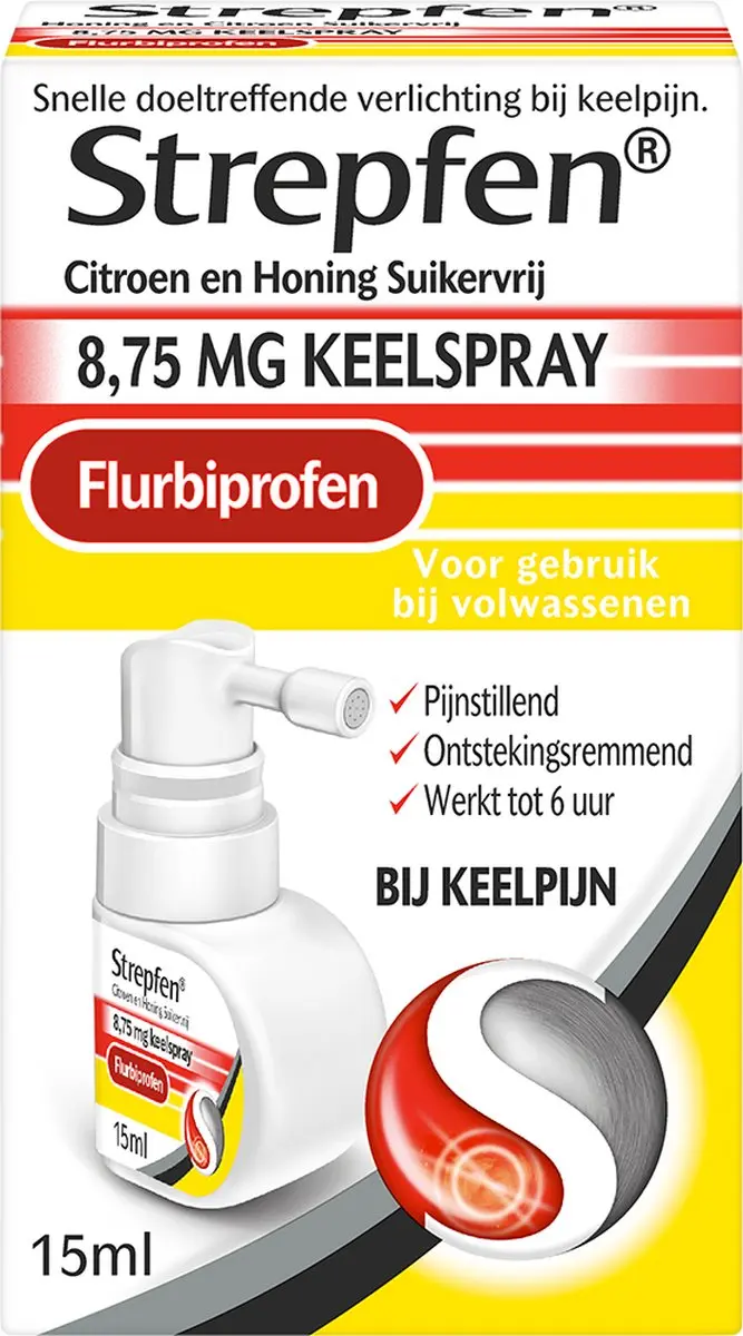 Strepfen Keelspray Citroen & Honing 15ml