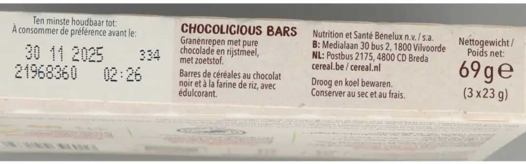 Cereal Chocolicious Bars