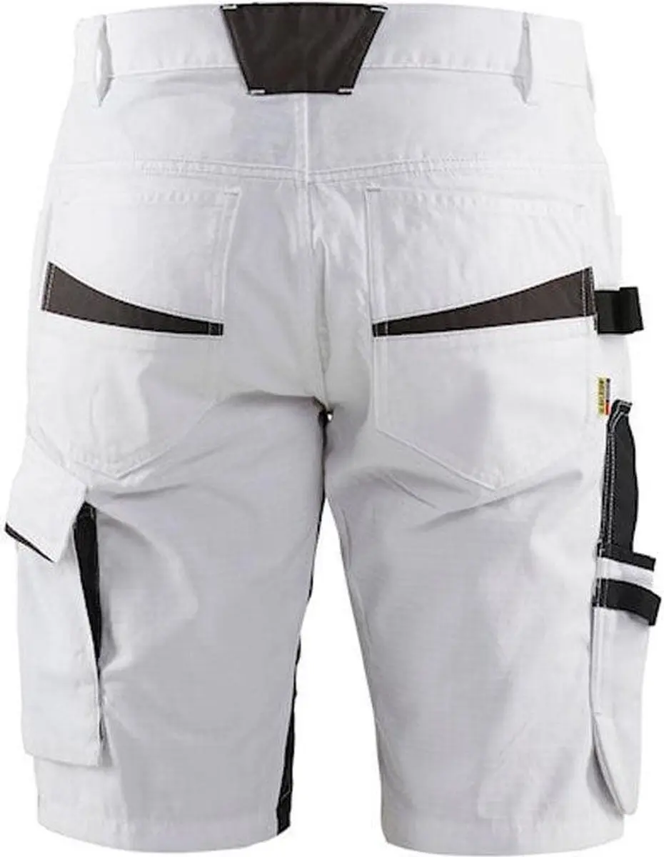 Blåkläder 1094 Schildersshort Stretch - Maat 52 - Wit/Dark Grey