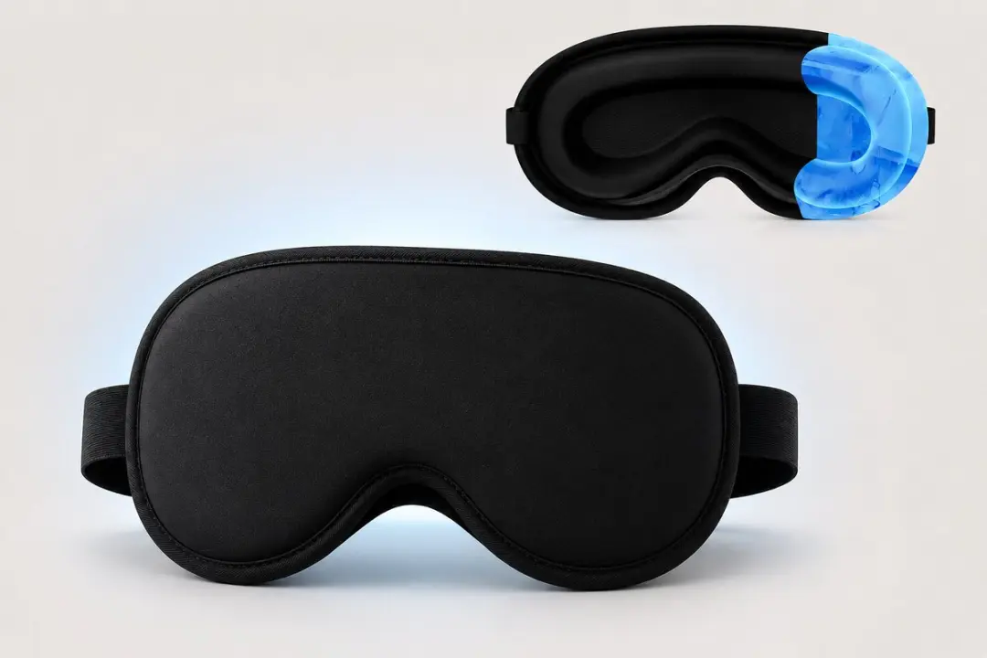 N.A.E. Verkoelend Slaapmasker Zwart