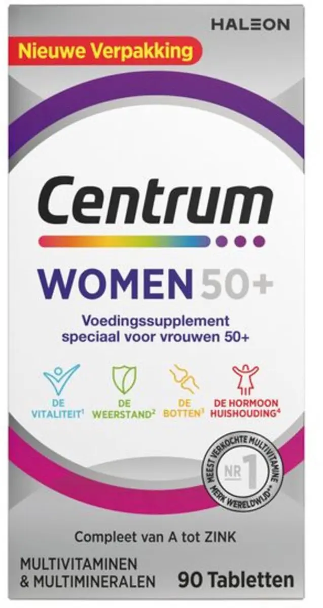 Centrum Women 50+ Multivitaminen 90 Tabletten
