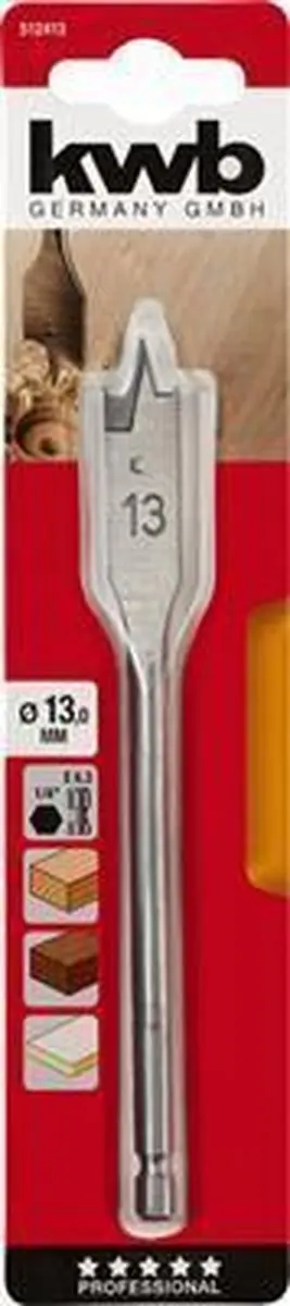 KWB 5124 Speedboor 13mm - Hout