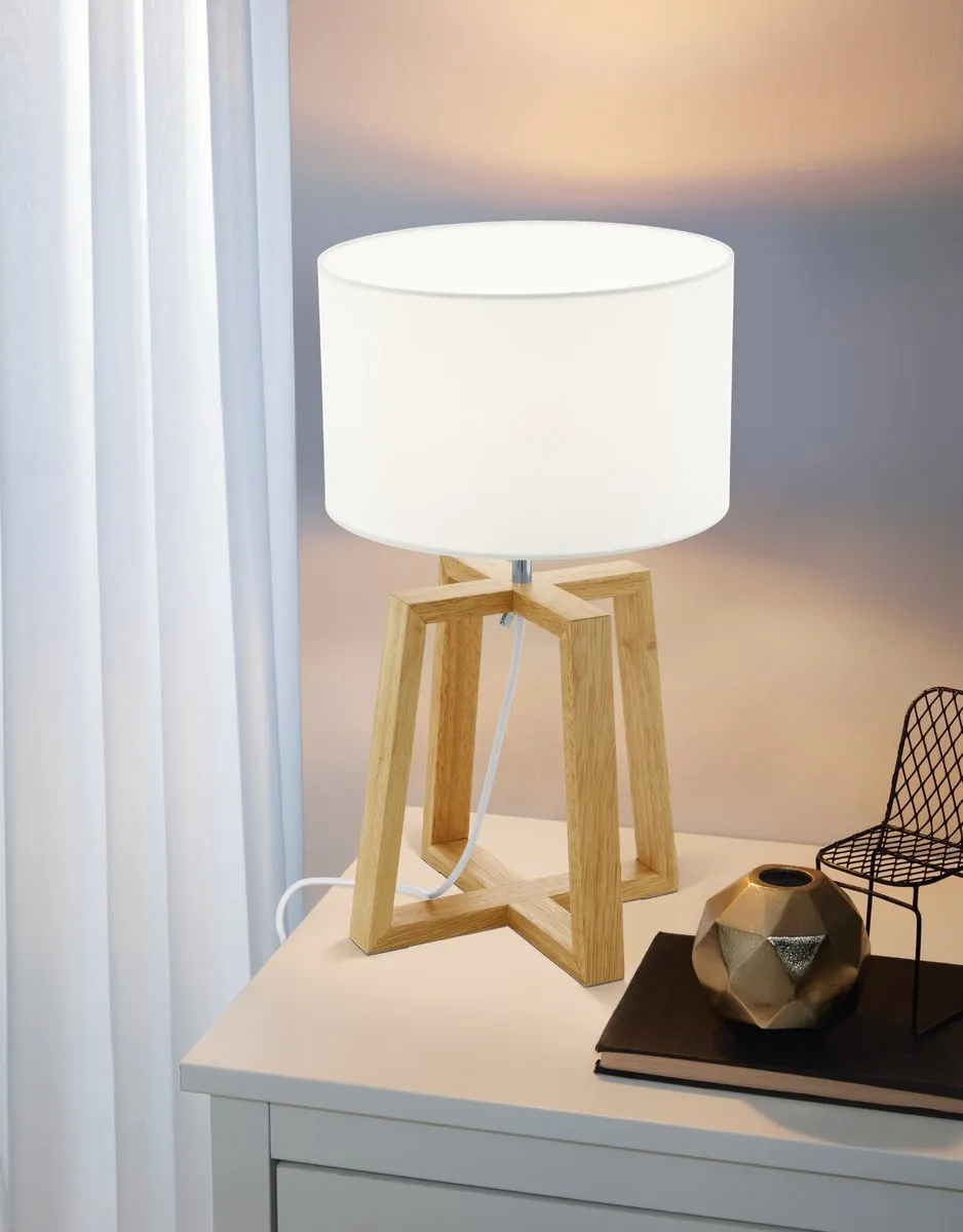 Eglo Chietino 1 Tafellamp - 44 cm - Grijs/Wit - afbeelding 6 van 6