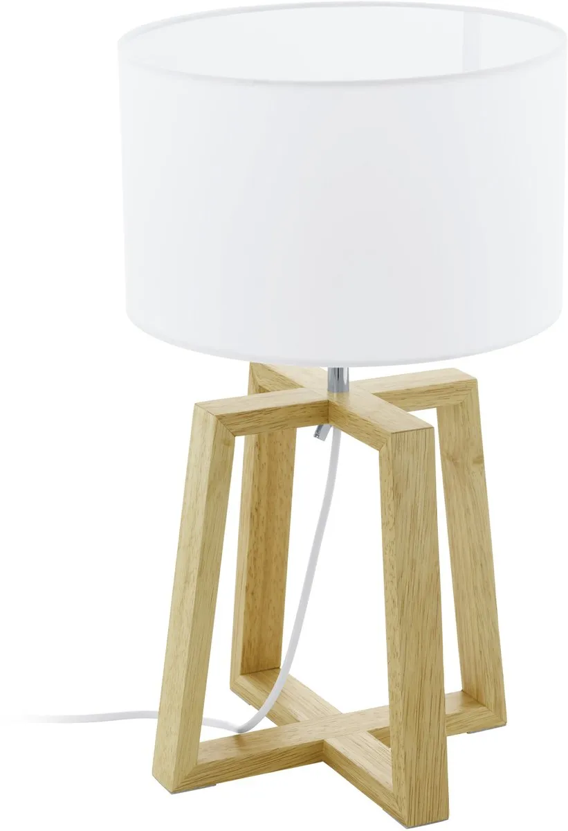 EGLO Chietino 1 Tafellamp - E27 - 44 cm - Natuur|Grijs|Wit