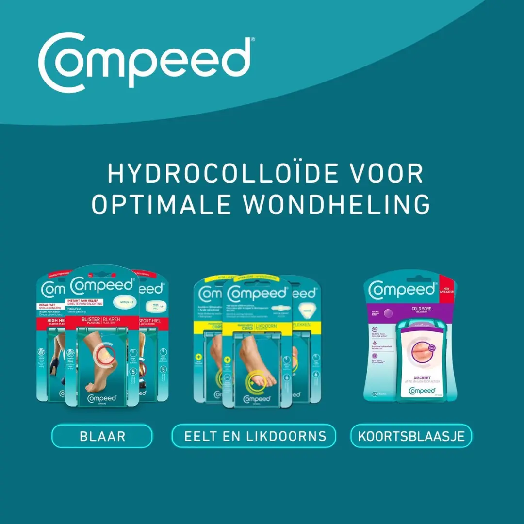 Compeed Blarenpleisters Small - 6 Stuks - 6x2cm - Transparant