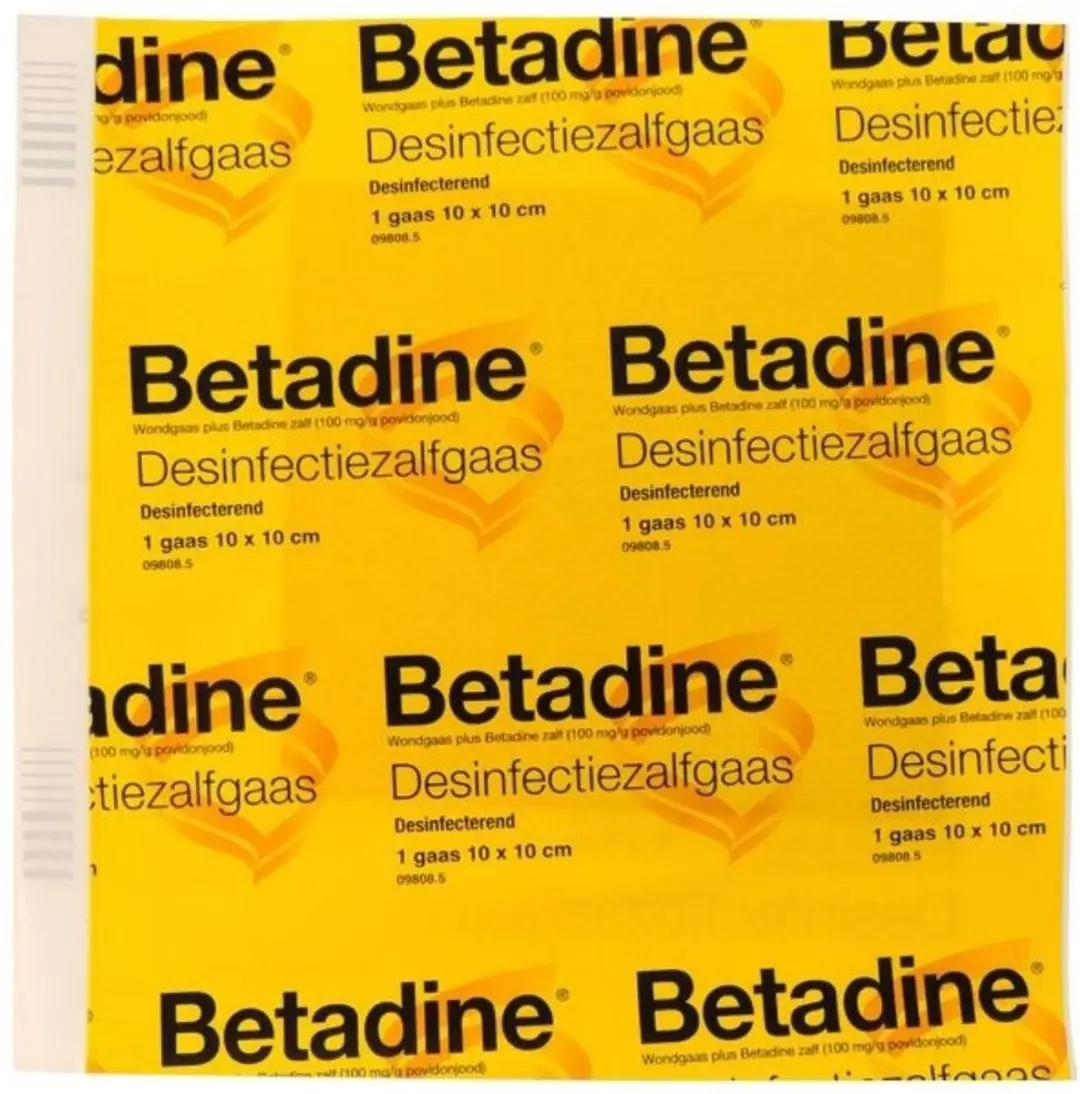 Betadine Zalfgaas 10x10cm - 10 Stuks