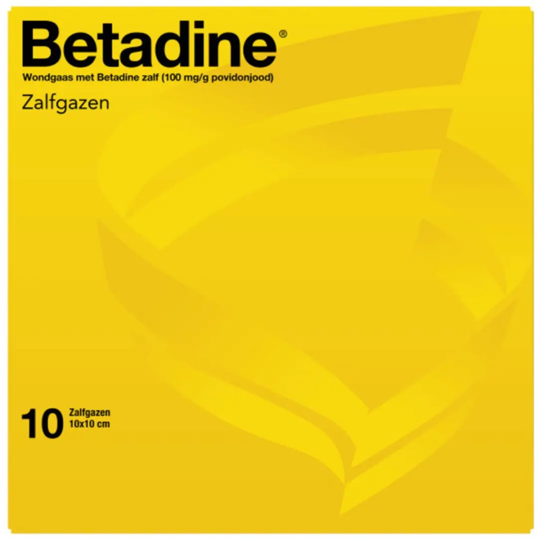 Betadine Zalfgaas 10x10cm