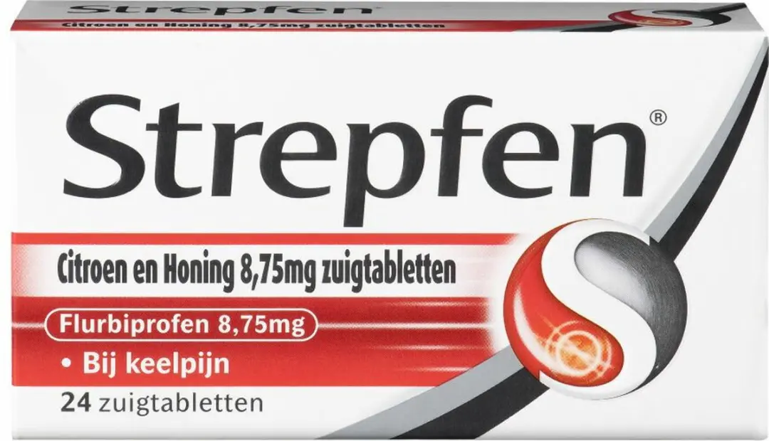 Strepfen Citroen & Honing Zuigtabletten 24 Stuks