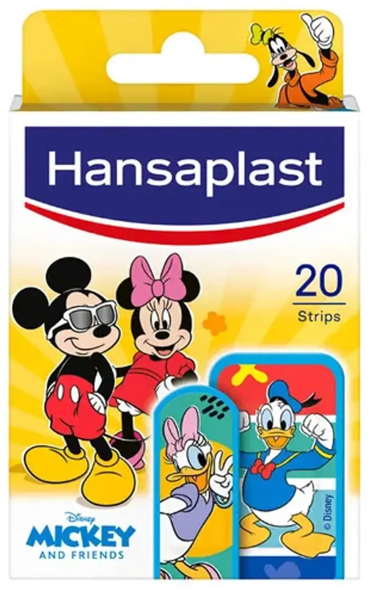 Hansaplast Mickey Pleisters Blauw - 20 Stuks
