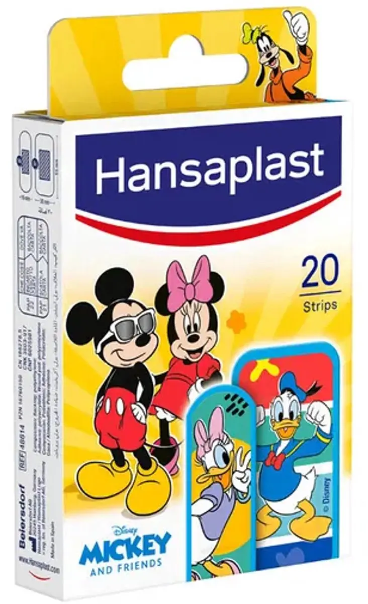 Hansaplast Mickey Pleisters Blauw - 20 Stuks