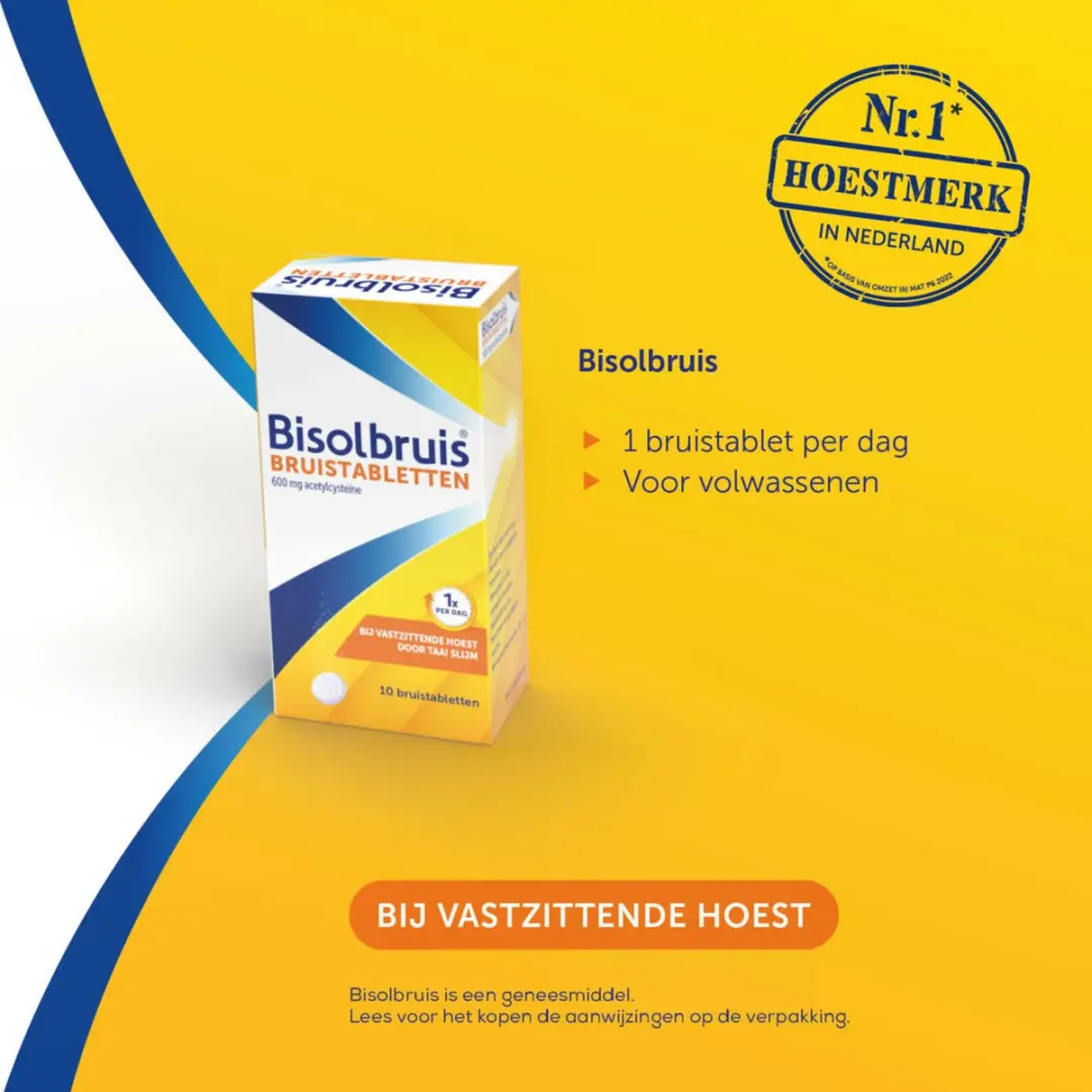Bisolvon Bisolbruis Bruistabletten - 10 Stuks