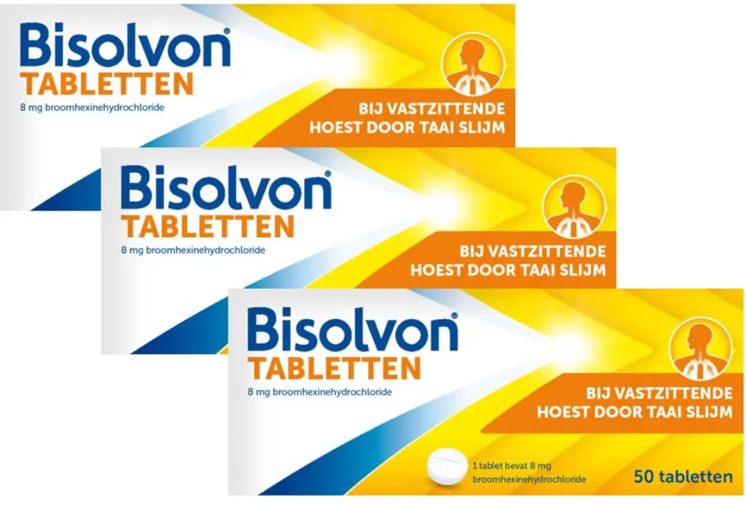 Bisolvon Tabletten Vastzittende Hoest - 150 Stuks