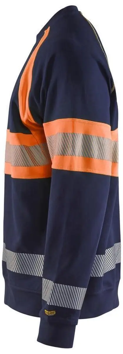 Blåkläder Sweater High Vis 3359-1158 - Marineblauw/Oranje 4XL