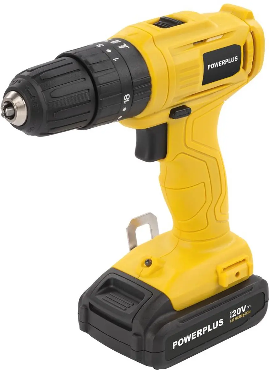 Powerplus POWXBOX004 Schroef-/klopboormachine 20V - 2x 1.3Ah