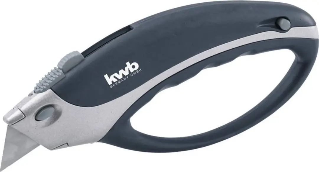 KWB Professioneel Trapeziummes 170mm - Gesloten Handgreep - 2 Reservemesjes