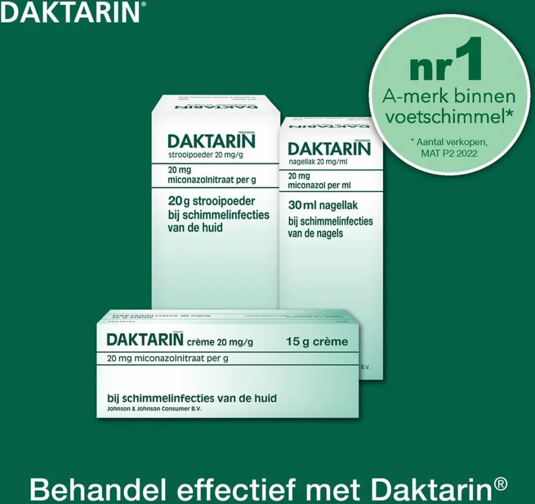Daktarin Crème Voetschimmel 15ml