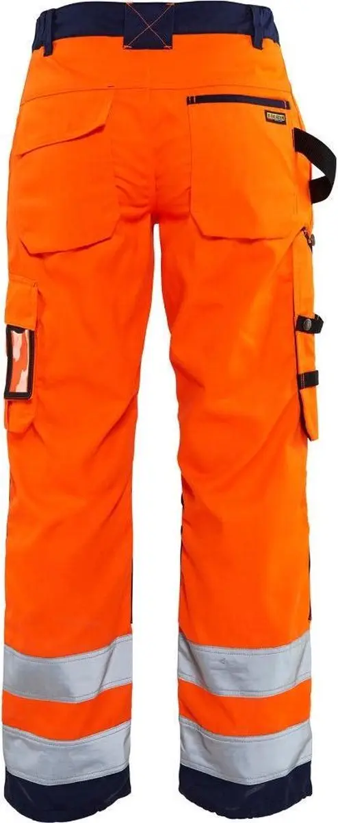 Blåkläder Dames Werkbroek 7155-1811 High Vis - C50 - Oranje/Marineblauw