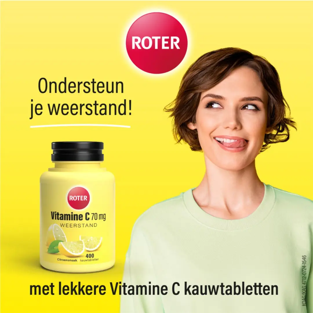 Roter Vitamine C 70mg Kauwtabletten