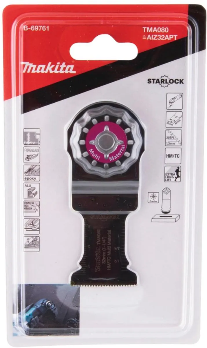 Makita TMA080 Invalzaagblad 32x40mm - Multimateriaal