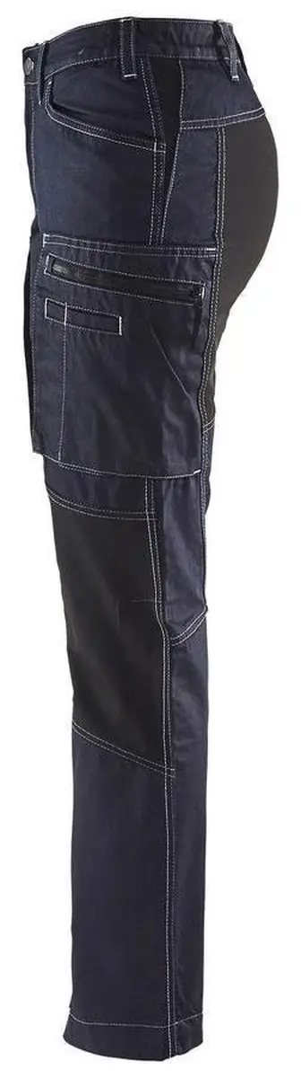 Blåkläder Service Werkbroek Dames Stretch 7159-1142 - 32 - Navy/Zwart
