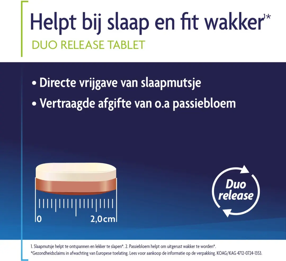 Shiepz Helpt bij Slaap & Fit Wakker Slaapmutsje - 30 Tabletten