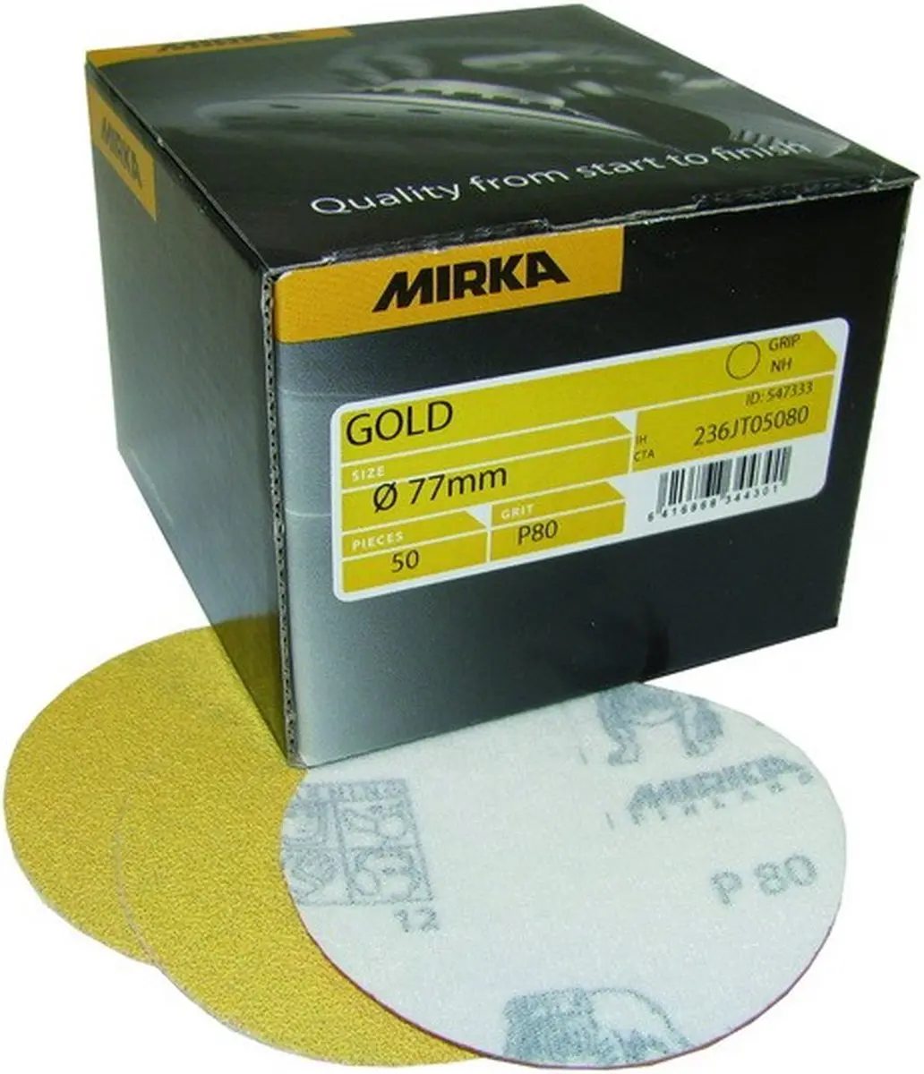Mirka Gold Schuurschijven 77mm P320 - 50 Stuks