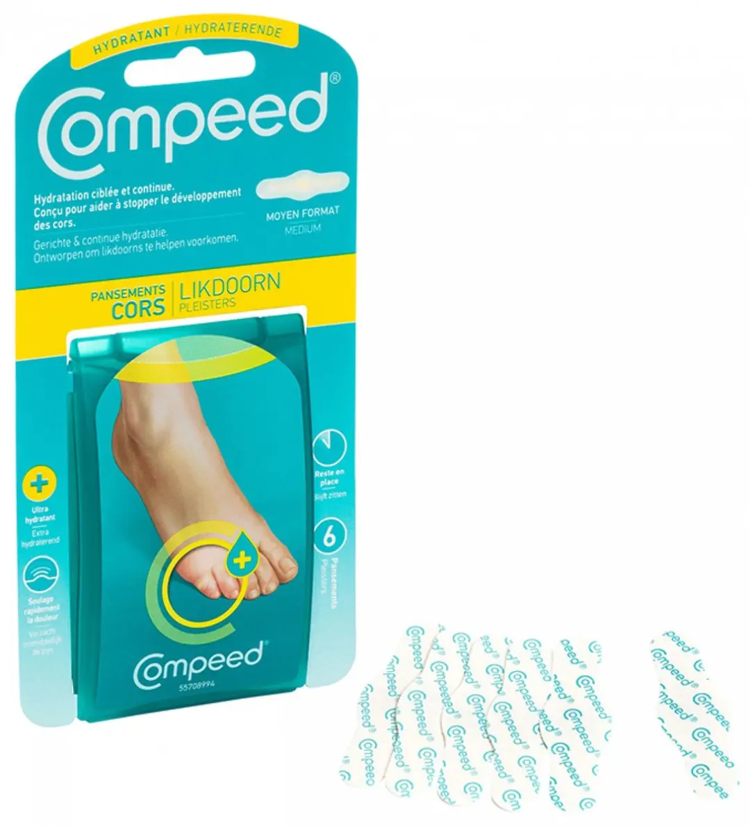 Compeed Pleister Likdoorn Hydraterend - 6 Stuks