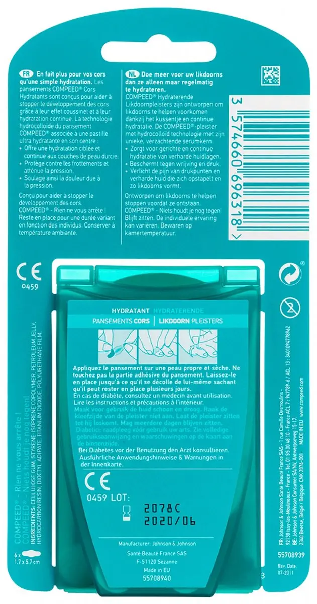 Compeed Pleister Likdoorn Hydraterend - 6 Stuks
