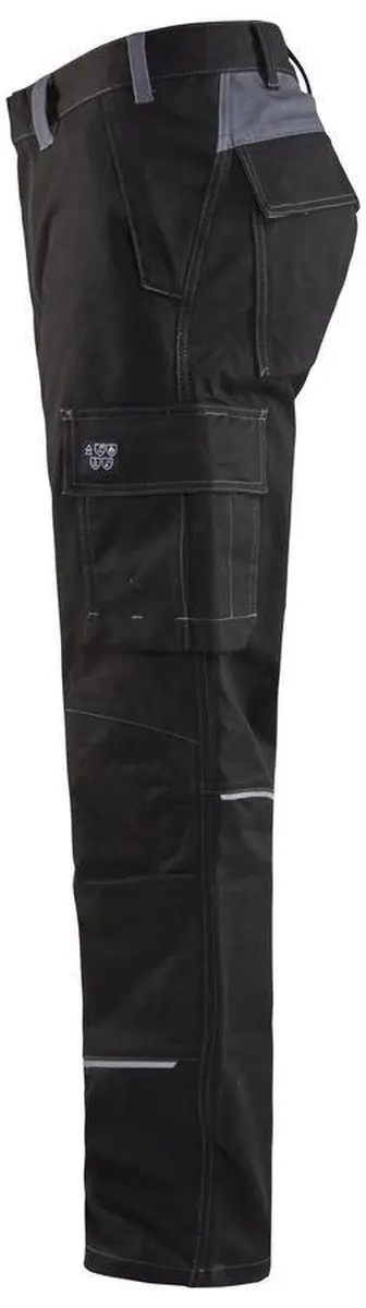 Blåkläder Vlamvertragende Werkbroek 1561-1516 - D96 Zwart/Grijs