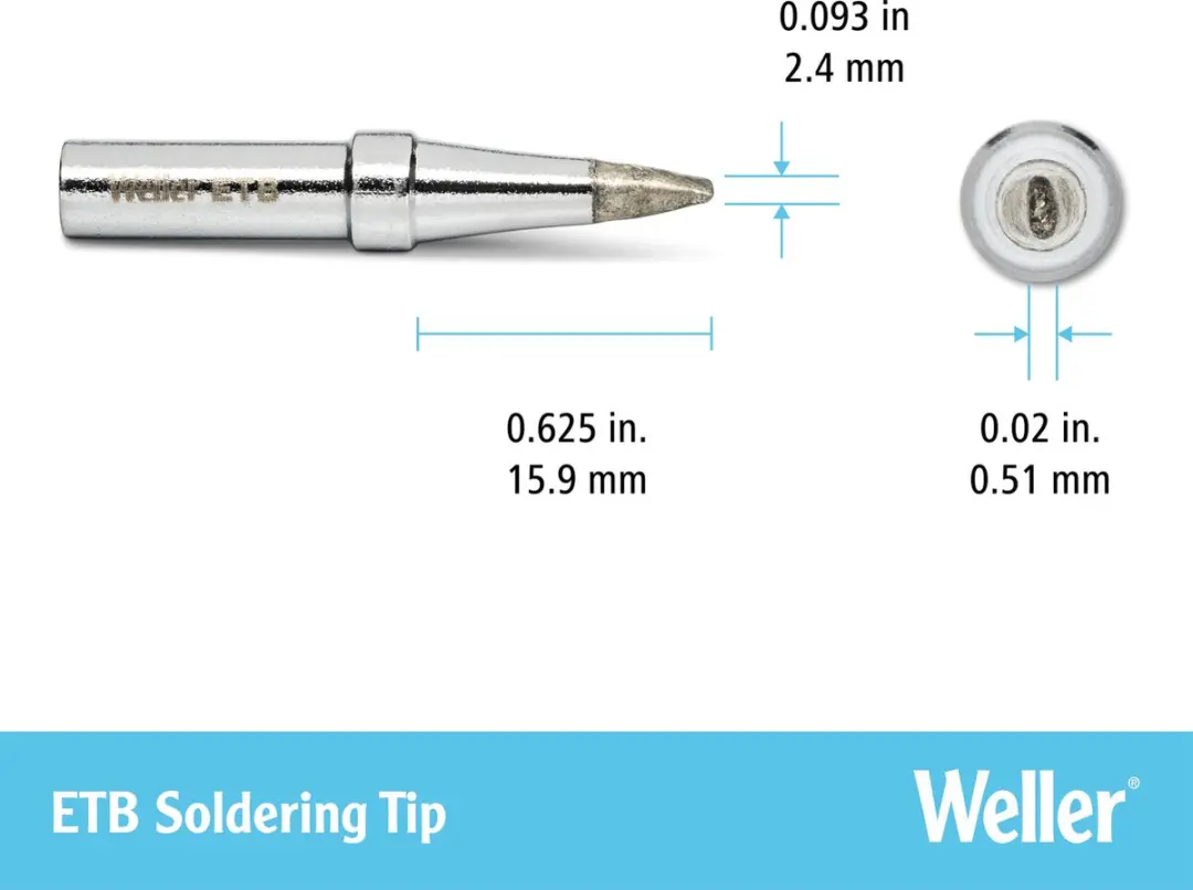 Weller 4ETB-1 Soldeerpunt - Beitelvorm 2,4mm
