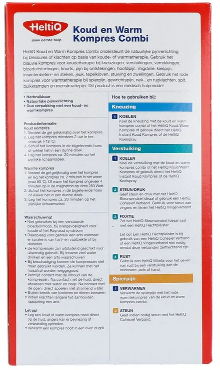 HeltiQ Koud-Warm Combi Kompres - 2 Stuks