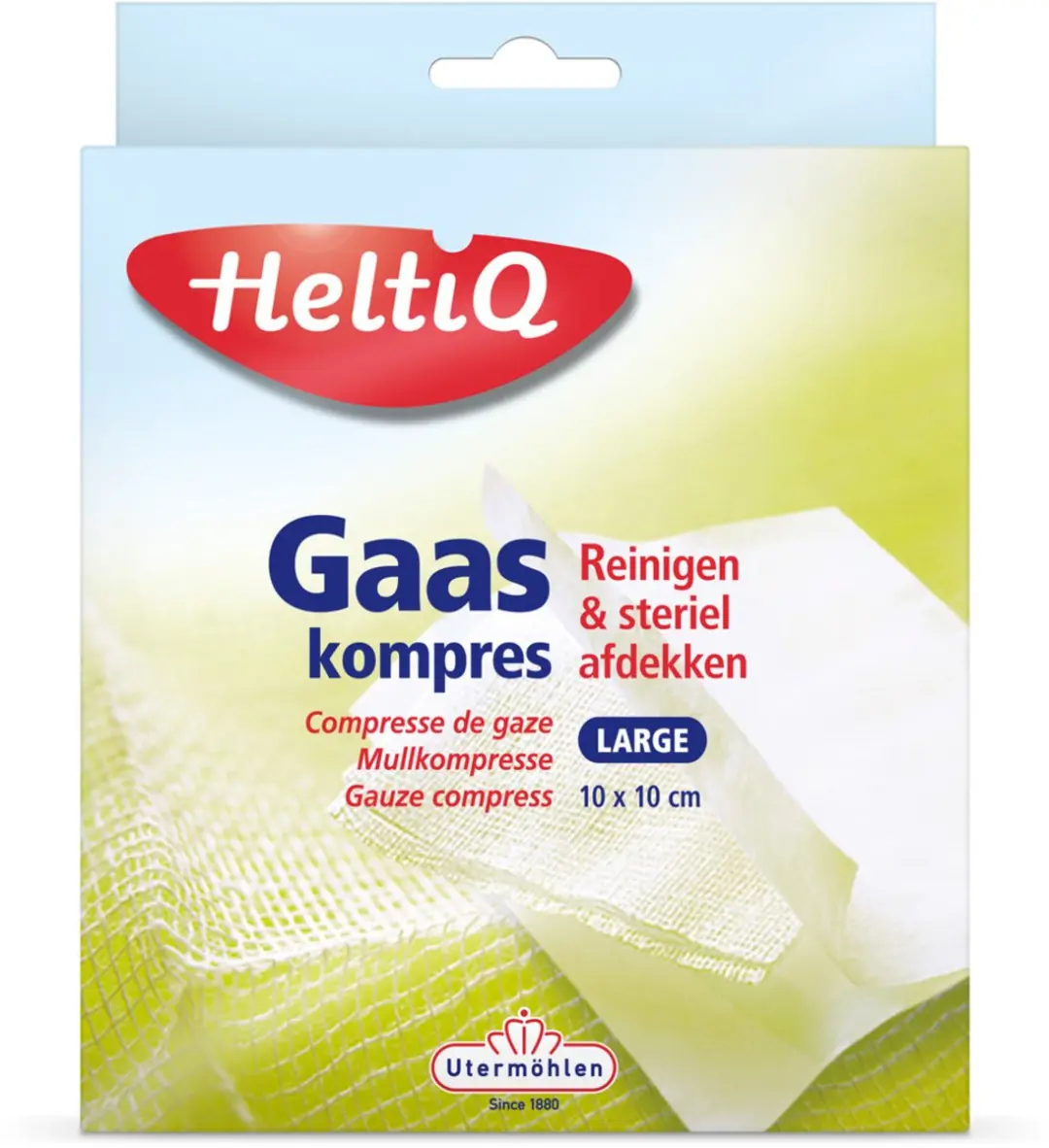 Heltiq Gaaskompres 10x10cm - 10 Stuks
