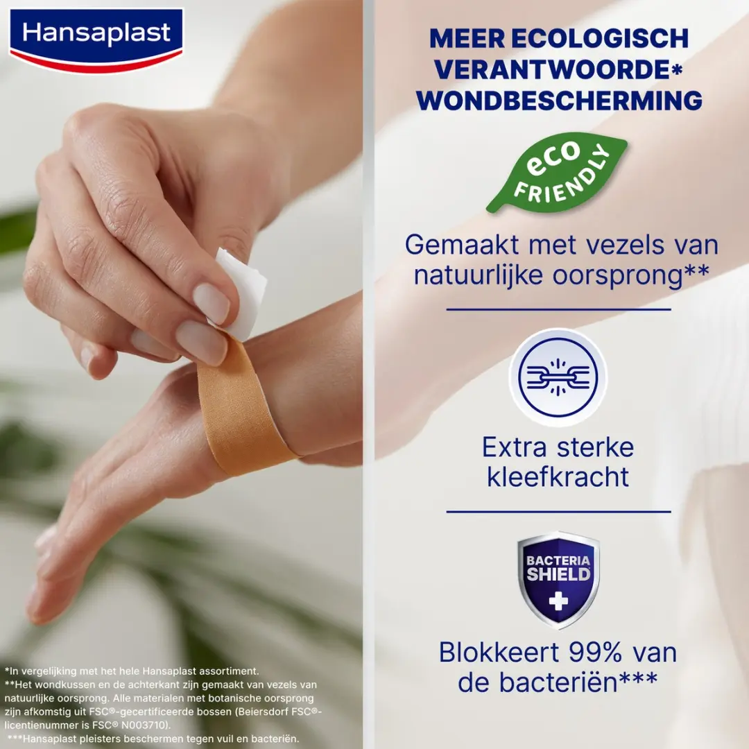 Hansaplast Green & Protect Pleisters 1m x 6cm - 10 Stuks