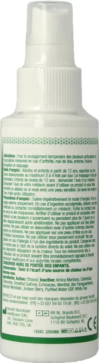 Biofreeze Spray 118ml - 3 Stuks