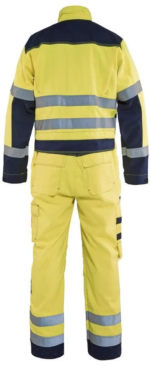 Blåkläder Multinorm Overall 6378-1514 - 58 - High Vis Geel/Marineblauw