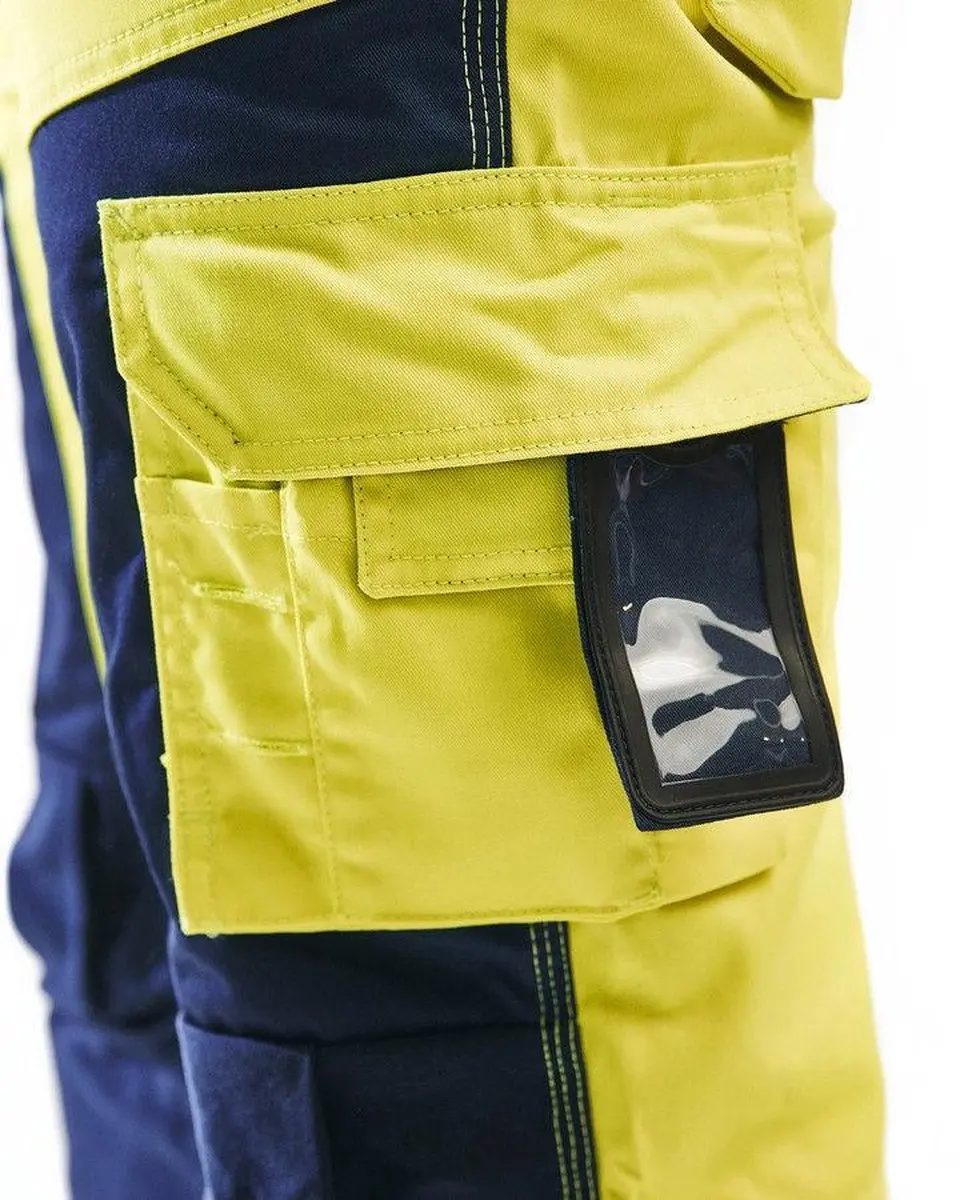 Blåkläder Werkbroek High Vis 1568-1811 - 54 - Geel/Marineblauw
