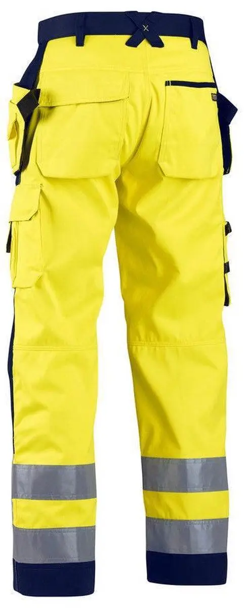 Blåkläder Werkbroek High Vis 1568-1811 - 54 - Geel/Marineblauw