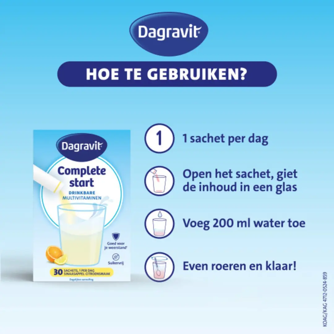Dagravit Complete Start Poeder - 20 Stuks
