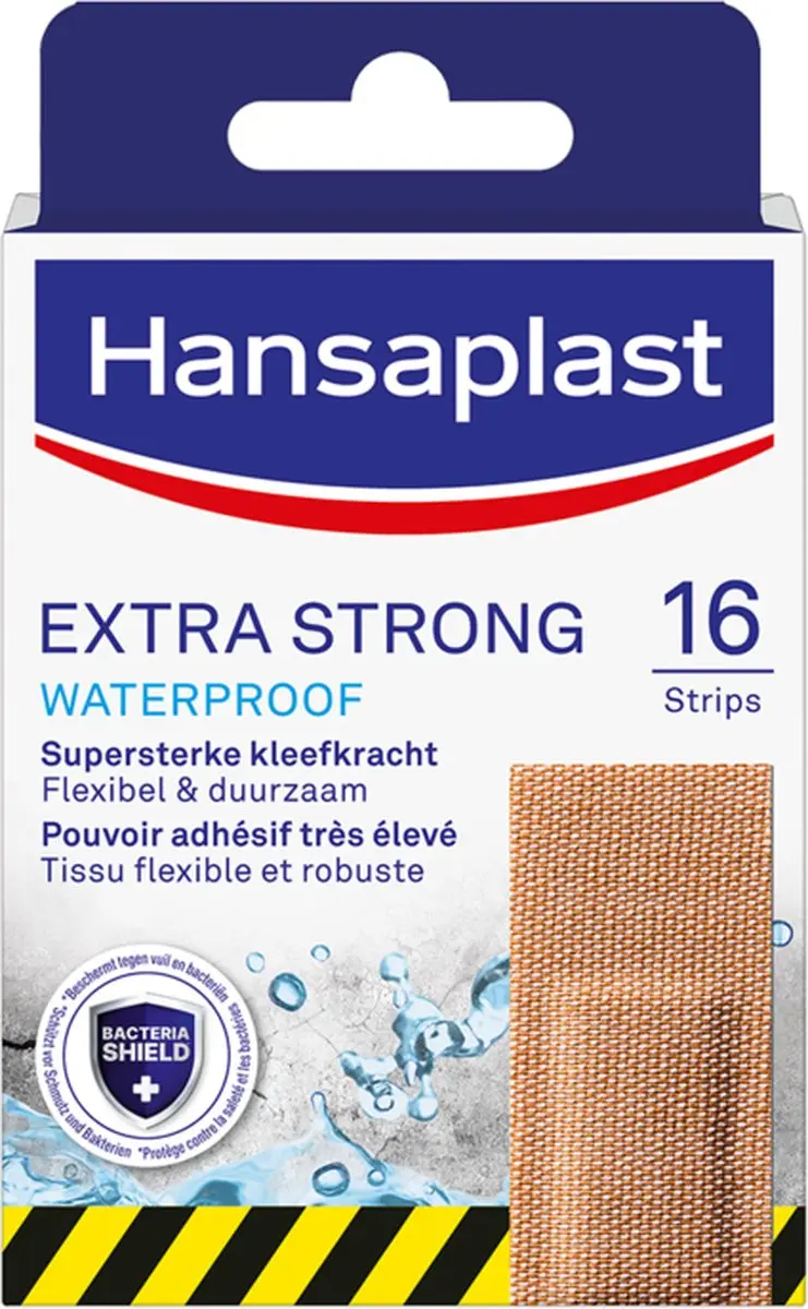 Hansaplast Extra Strong Waterproof Pleisters 16 Stuks