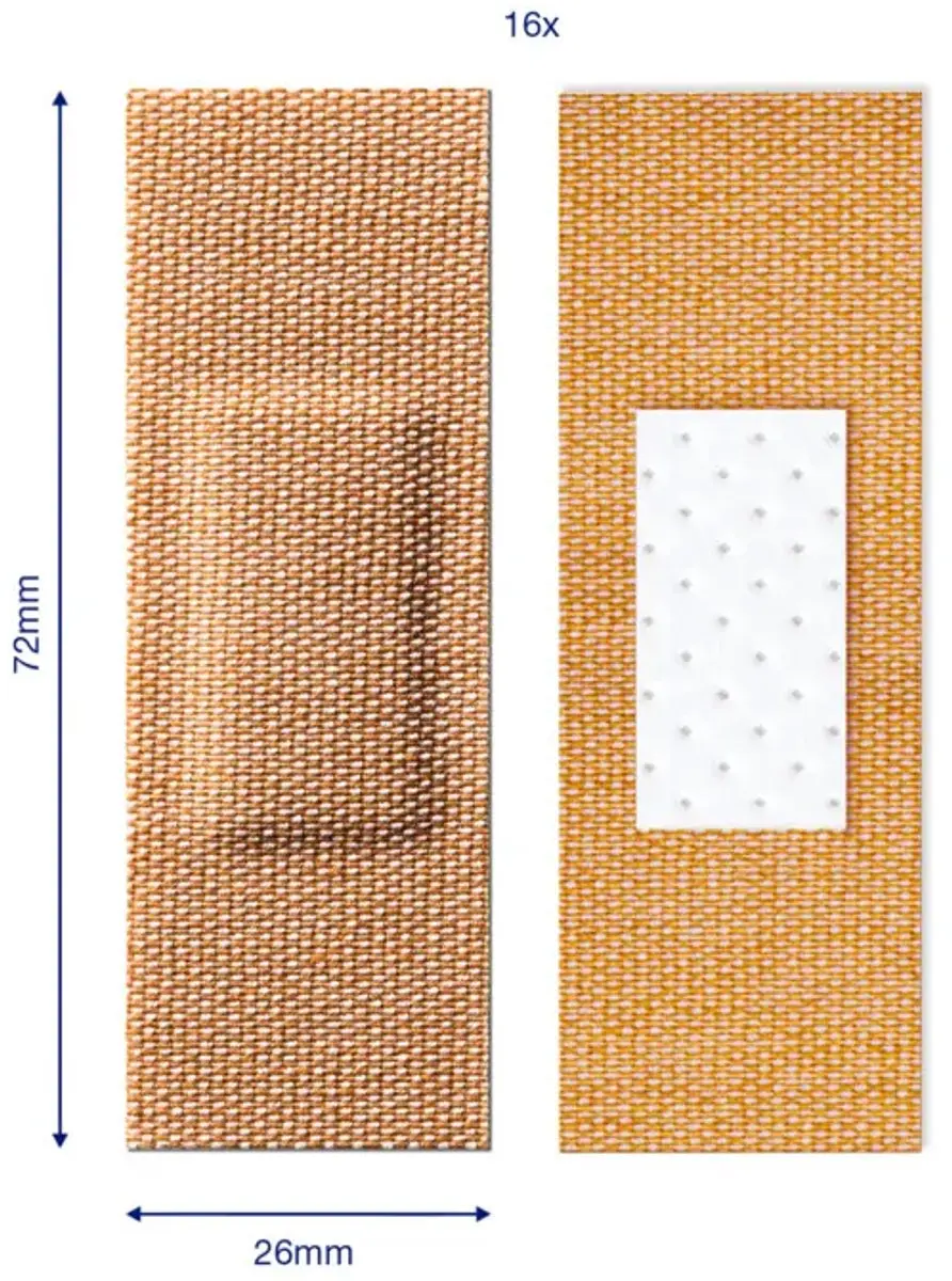 Hansaplast Extra Strong Waterproof Pleisters 16 Stuks - Beige