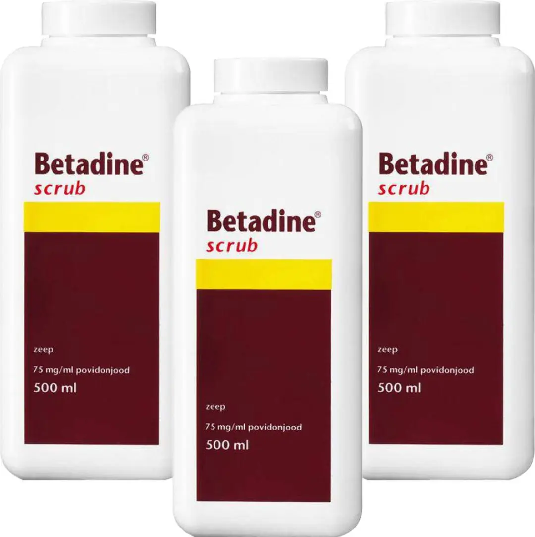 Betadine Scrub 500ml - 3 Stuks