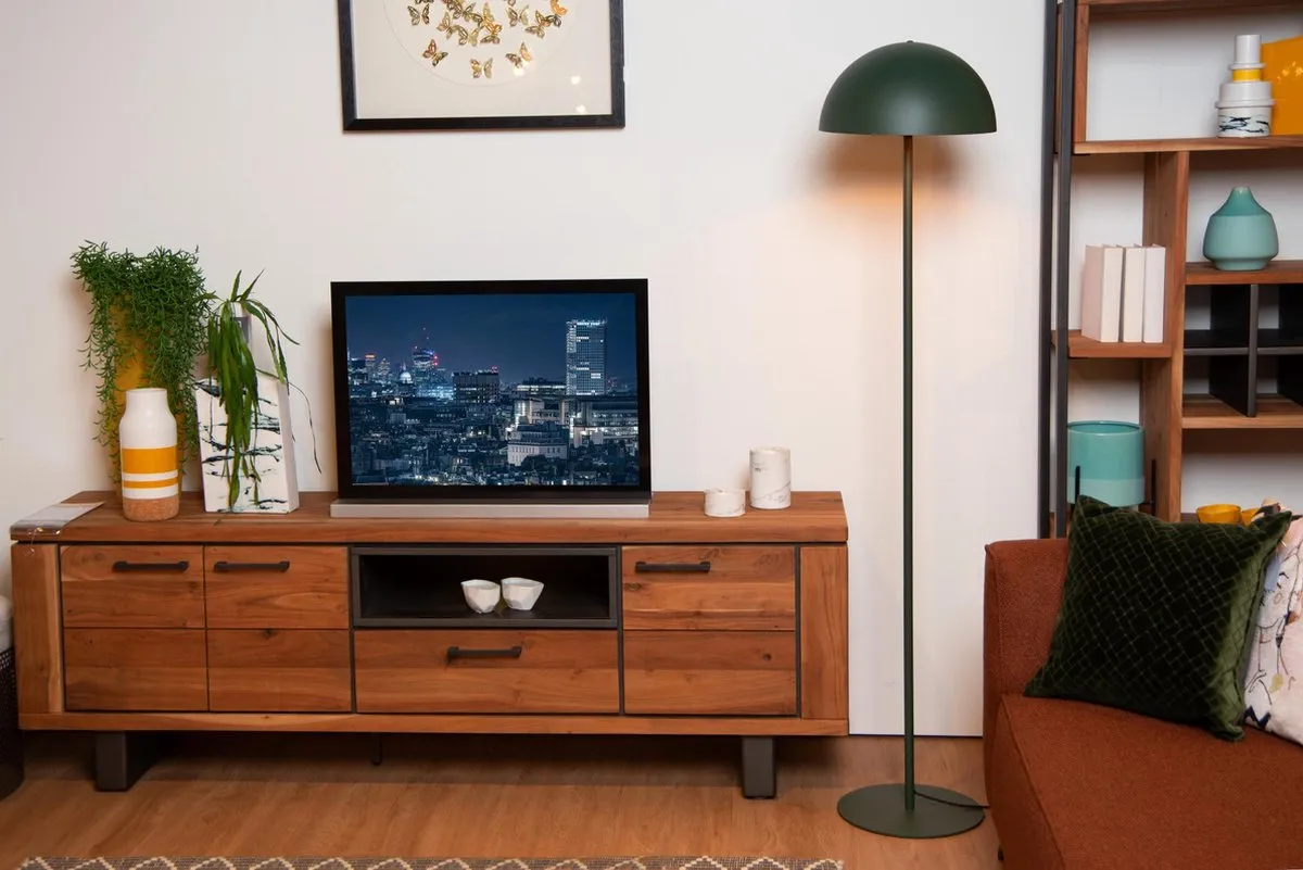 Lucide Siemon Vloerlamp Ø35cm - Groen